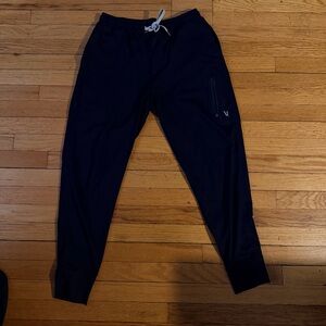 Vuori Navy Joggers with White Drawstring